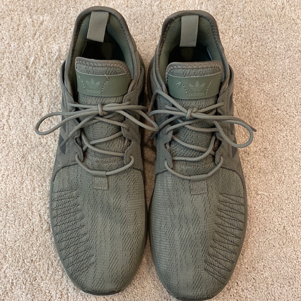 Adidas Originals X_PLR Running Shoes Street Casual Athletic 10.5 Olive Green.